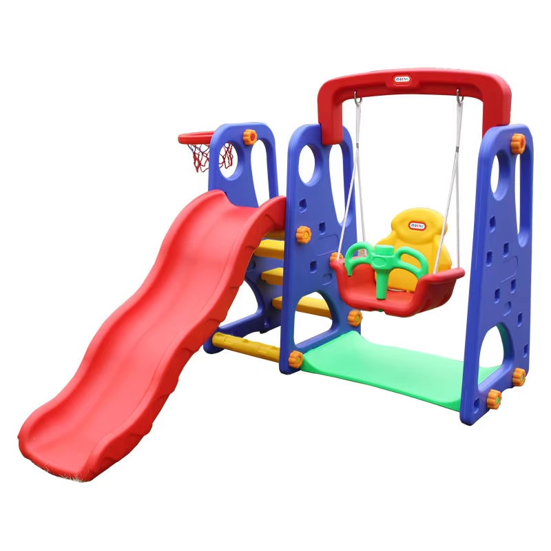 Kids Outdoor Slide Set - Mini Indoor/Outdoor Kids Play Swing House