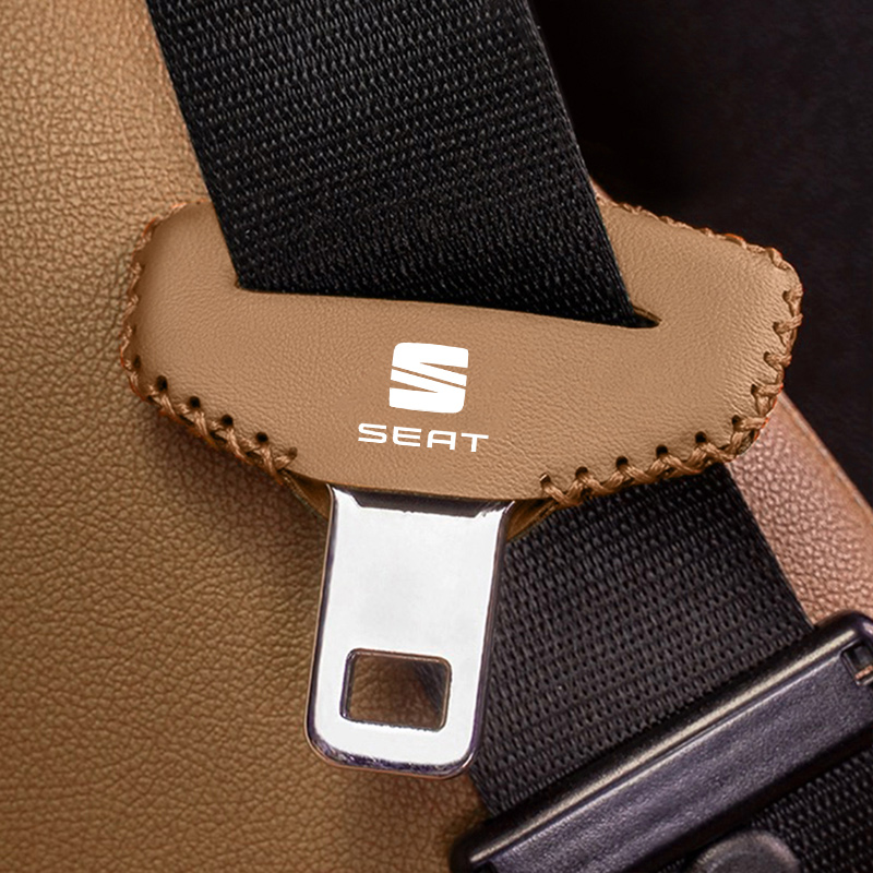 Swing Seat Belt - Car Seat Belt Buckle Cover Leather