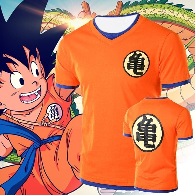 Tee Ball Set - Anime Dragon Ball Armor Short-sleeved Loose
