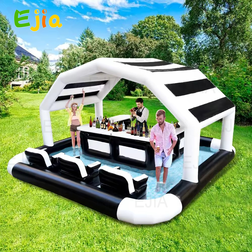 Outdoor Tent Playhouse - Commercial PVC Inflatable Swimming Pool Bar