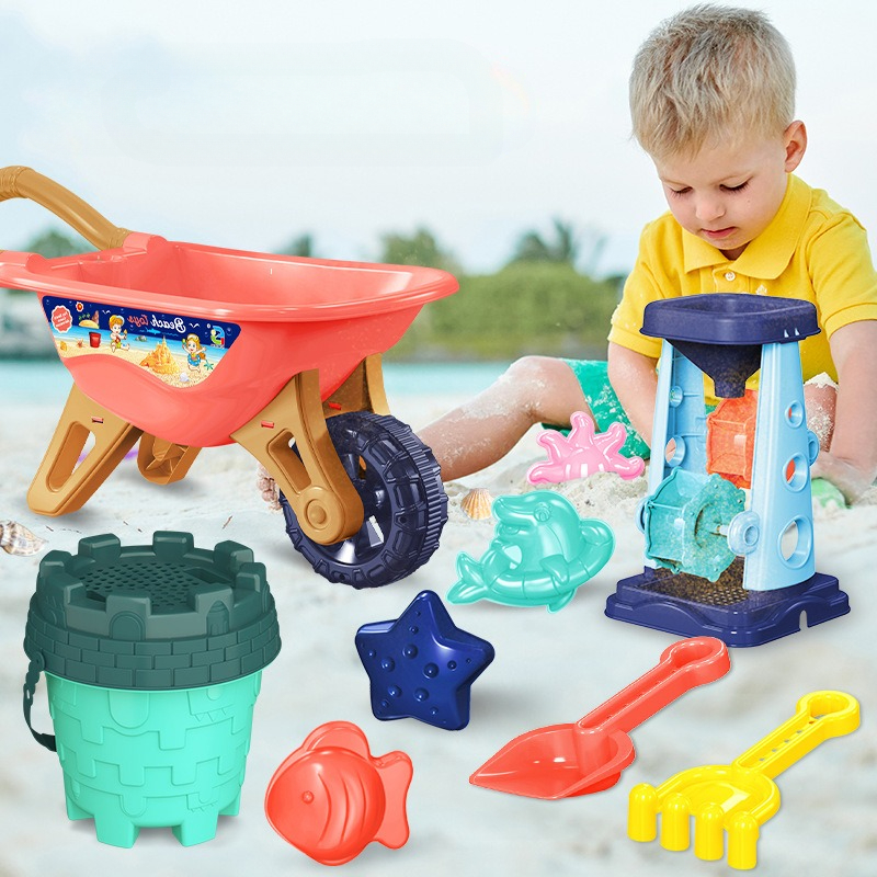 Kids Outdoor Nature Toys - Beach Sand Play Tool Set Sand