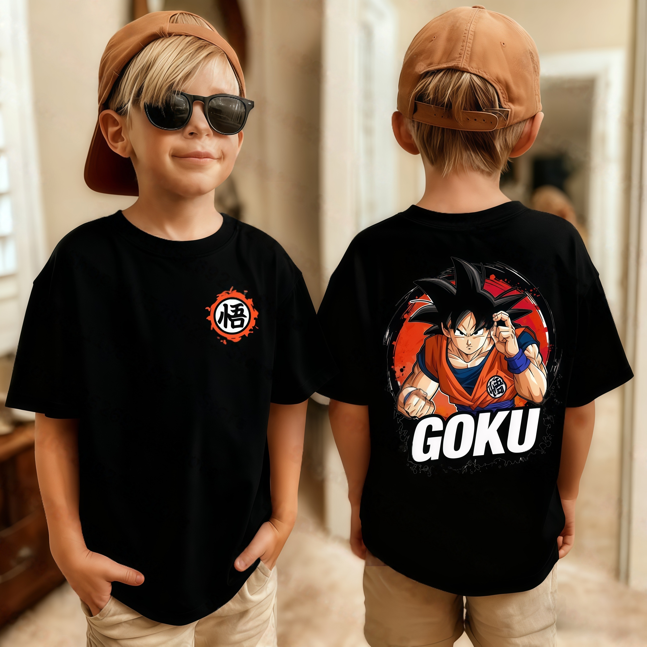 Tee Ball Set - Anime Dragon Ball Kids T-shirt Son