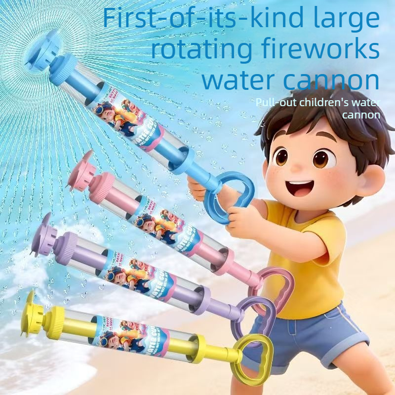 Kids Outdoor Nature Toys - High Capacity Water Gun with Rotating