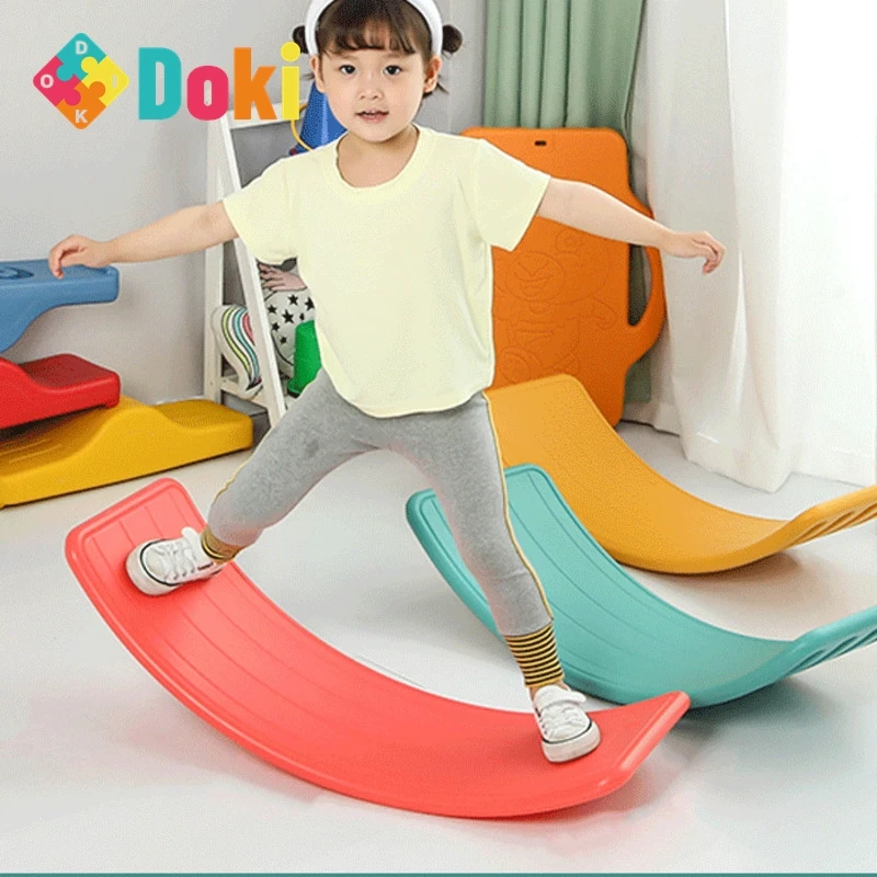 Kids Outdoor Yoga - Child Balance Seesaw Toy Indoor Curved