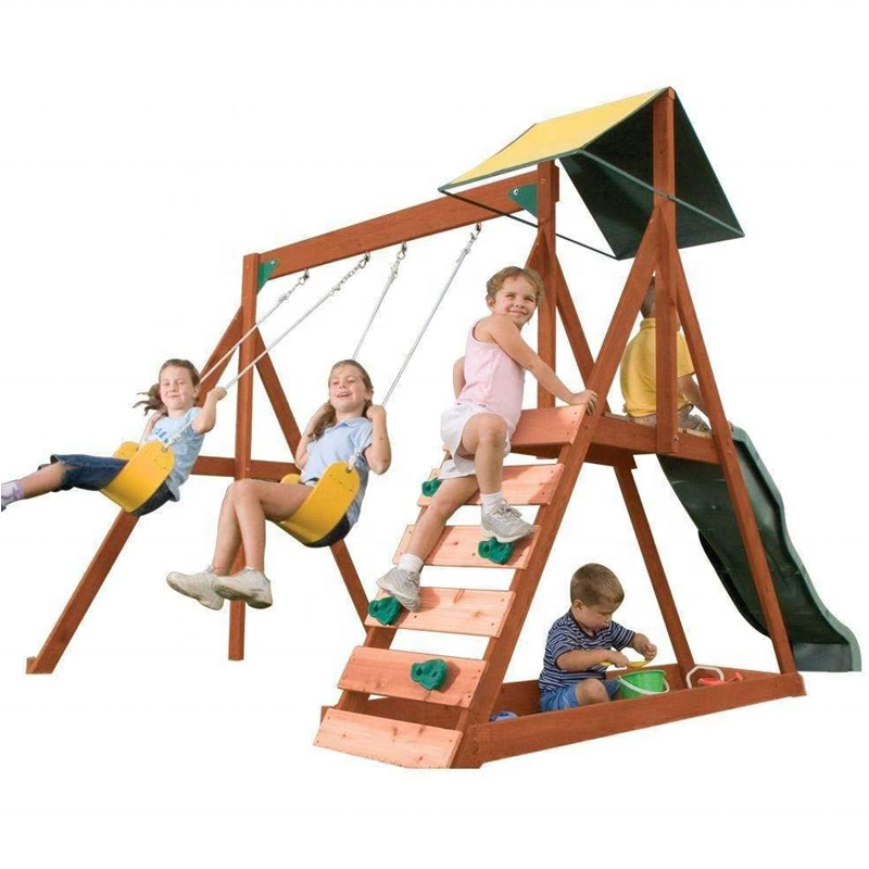 Kids And Children Outdoor Wood - Kids Outdoor Slide Set recension och pris