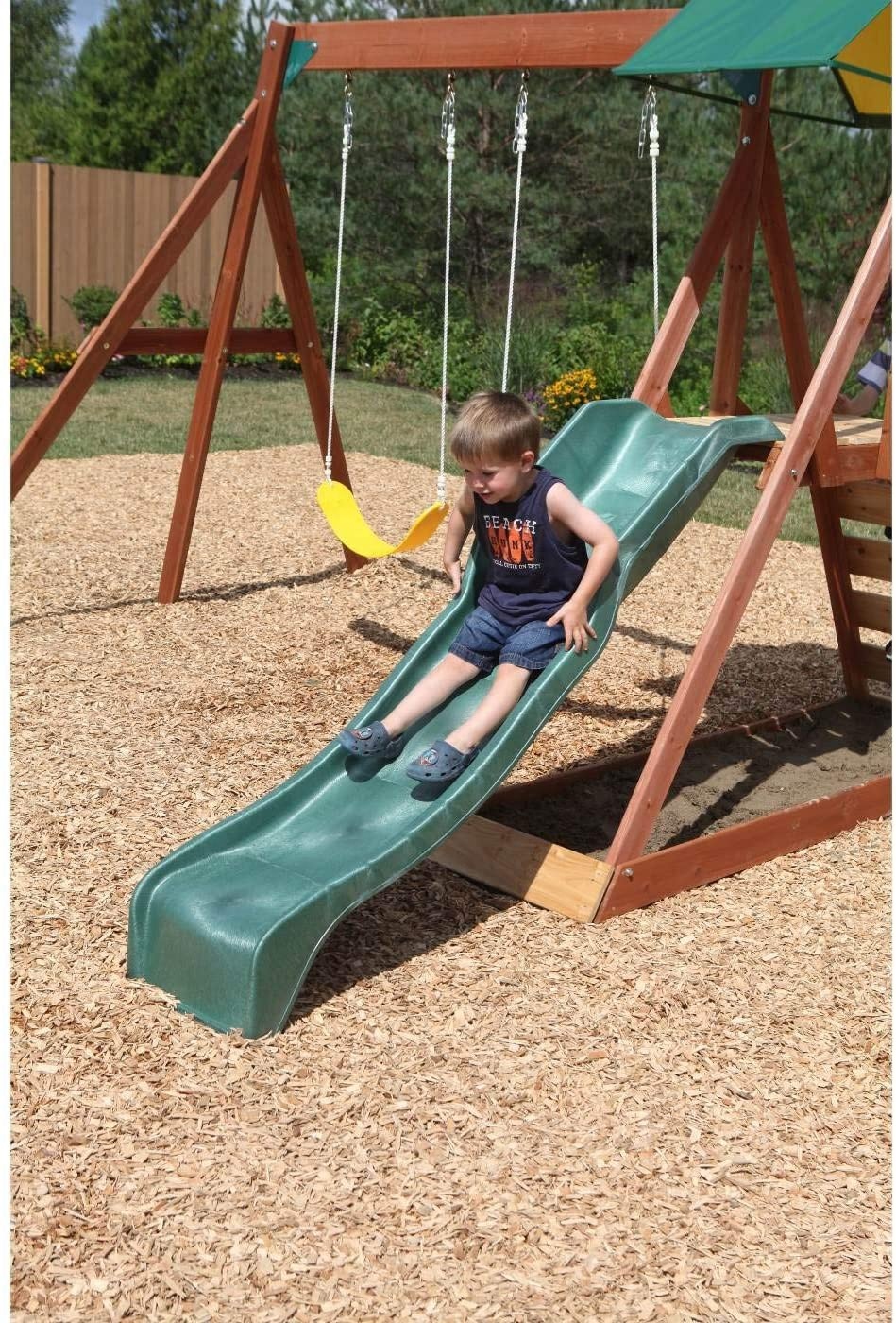 Kids And Children Outdoor Wood - Kids Outdoor Slide Set recension och pris