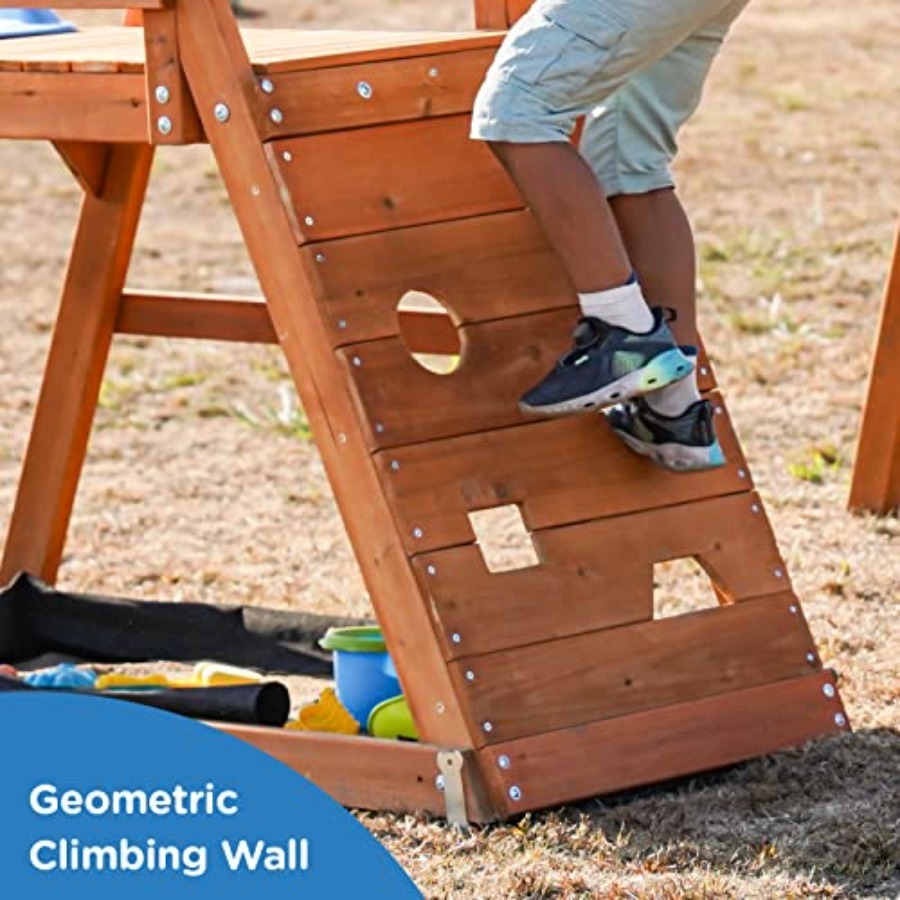 Playground Wooden Swing Sets f - Kids Outdoor Slide Set recension och pris