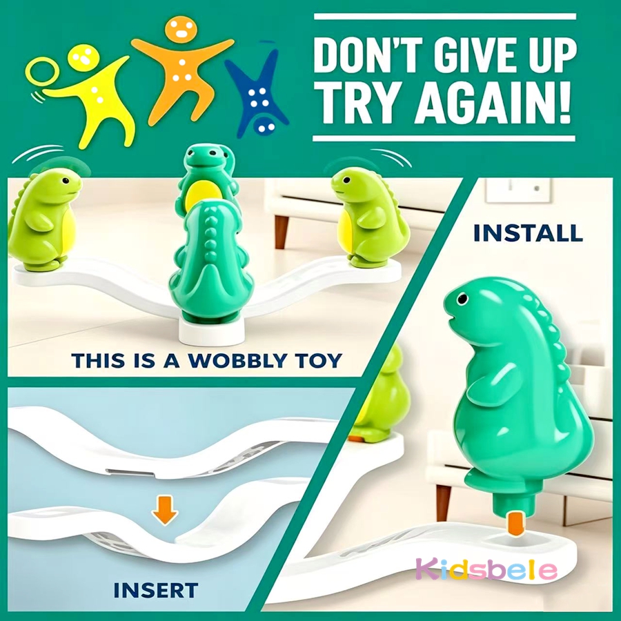 Kids Dinosaur Ring Toss Wobbly - Kids Indoor Outdoor Games recension och pris