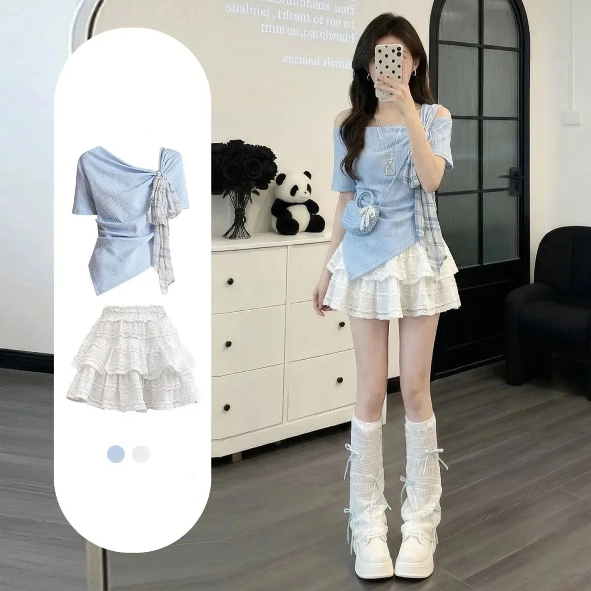 Women's Korean Summer Sweet Bl - Tee Ball Set recension och pris