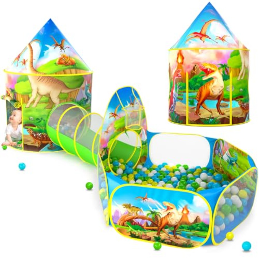 3pc Dinosaur Play Tent for:Pol - Outdoor Tent Playhouse recension och pris