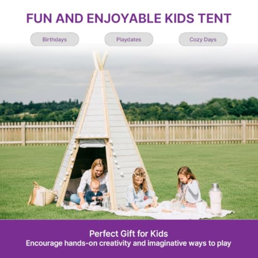 Outdoor wooden teepee tent for - Kids Outdoor Teepee recension och pris