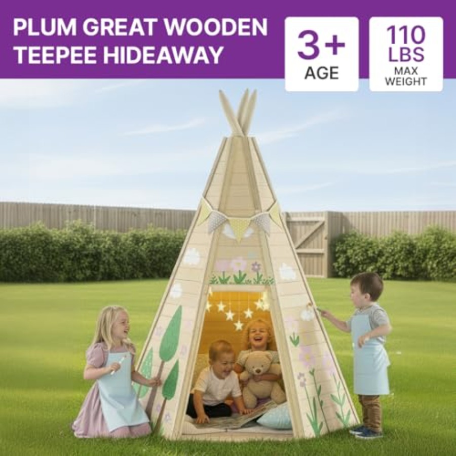 Outdoor wooden teepee tent for - Kids Outdoor Teepee recension och pris