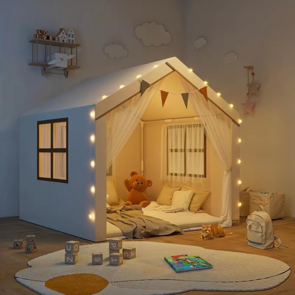 US Shipping Kids Play Tent wit - Kids Outdoor Teepee recension och pris