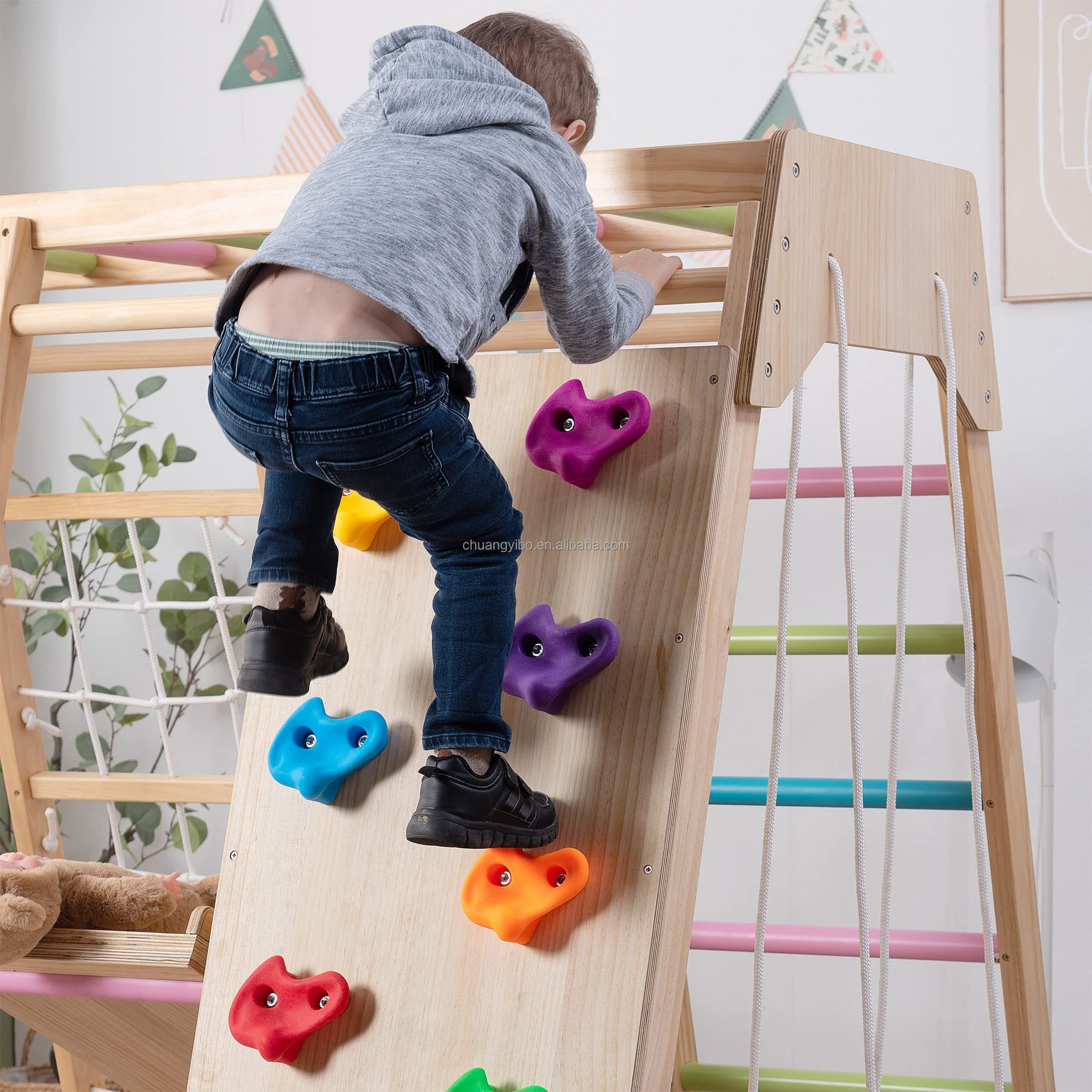 Climbing Walls Amusement Park  - Kids Outdoor Slide Set recension och pris