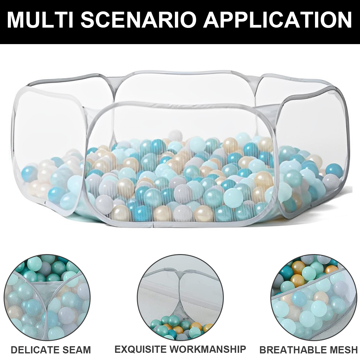 Baby Ocean Ball Pool Portable  - Kids Outdoor Fence recension och pris