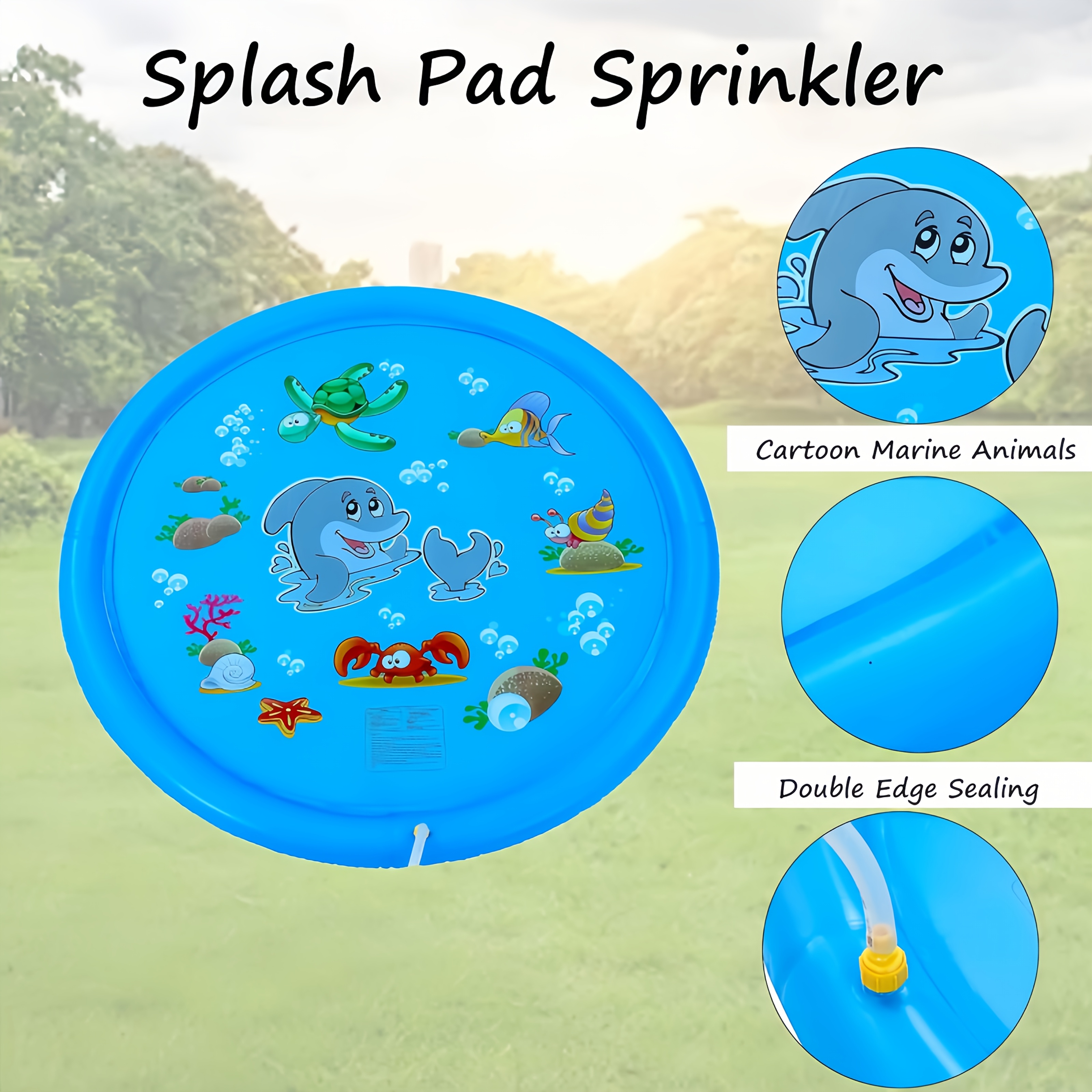 PVC Inflatable Splash Pad Spri - Kids Outdoor Exercise Equipment recension och pris