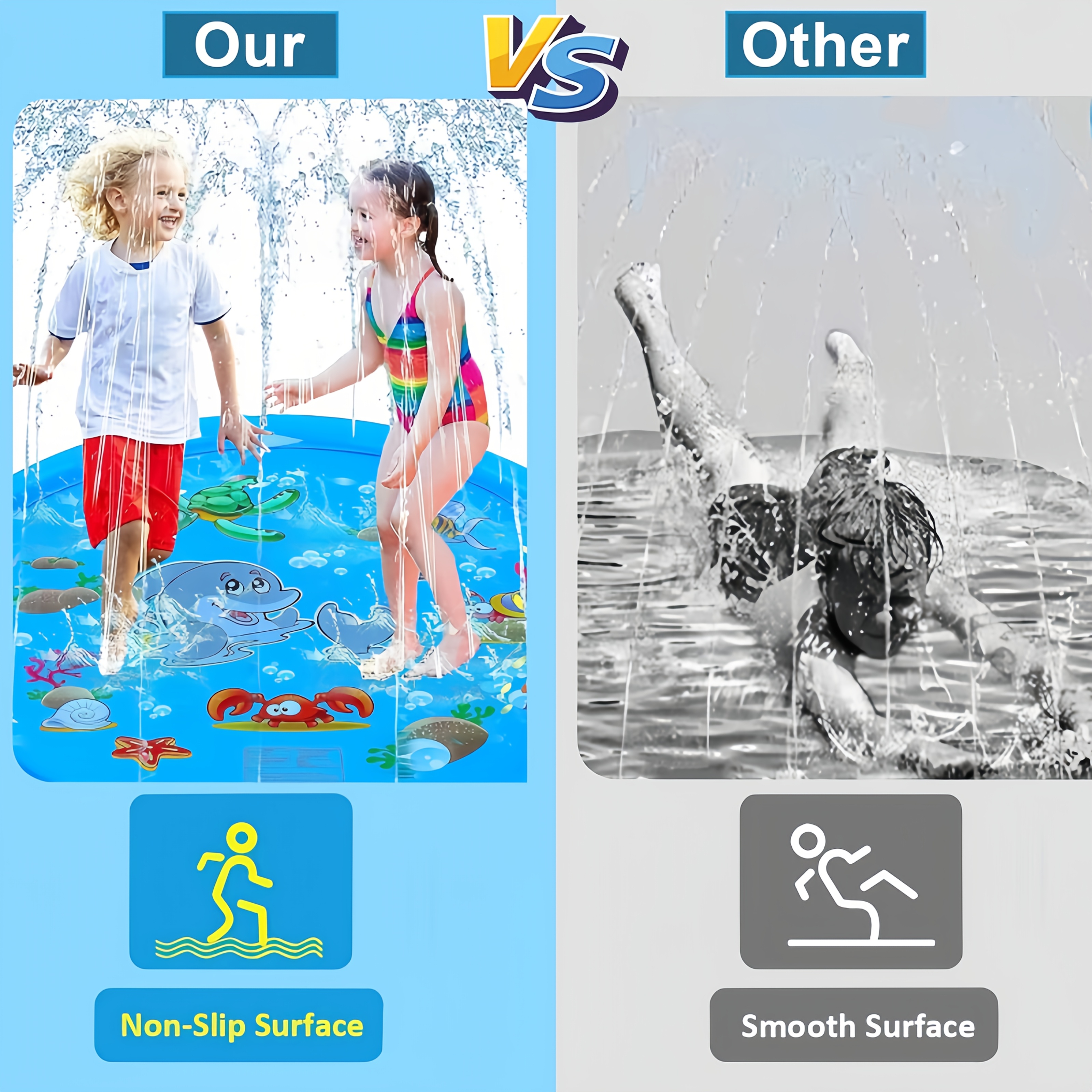 PVC Inflatable Splash Pad Spri - Kids Outdoor Exercise Equipment recension och pris