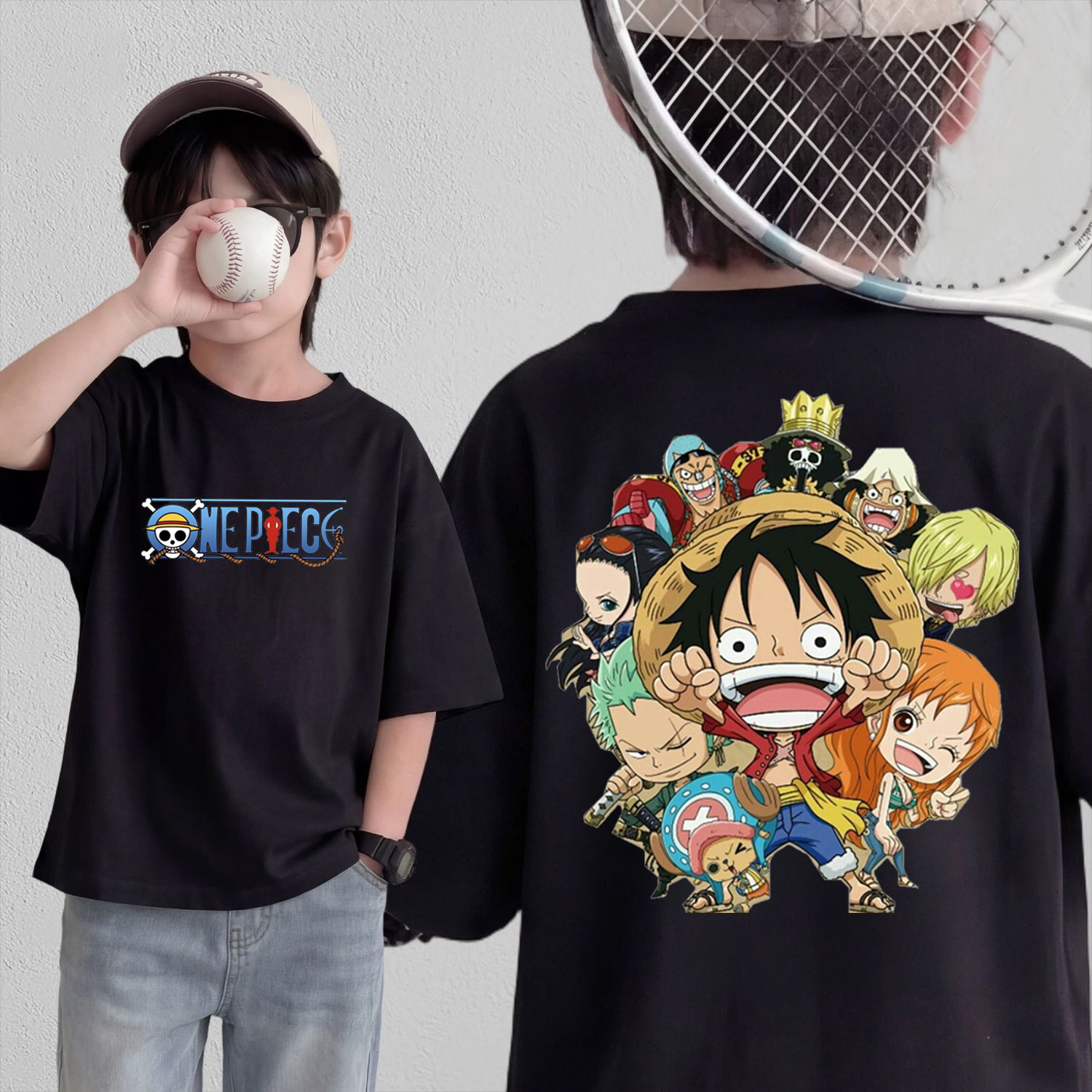 Anime One Piece Cosplay T-Shir - Tee Ball Set recension och pris