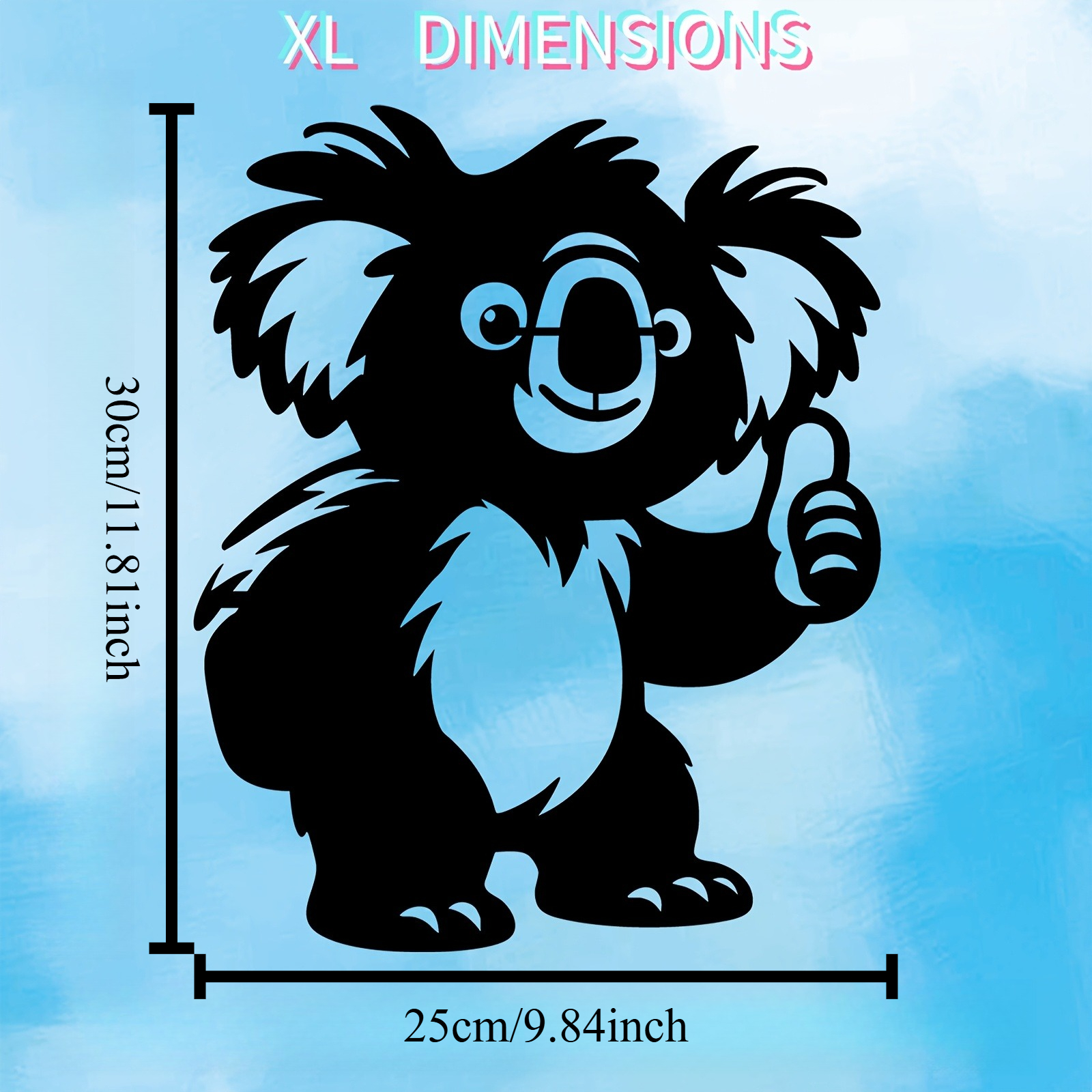 1PC Cute Koala Aluminum Metal  - Kids Outdoor Fence recension och pris