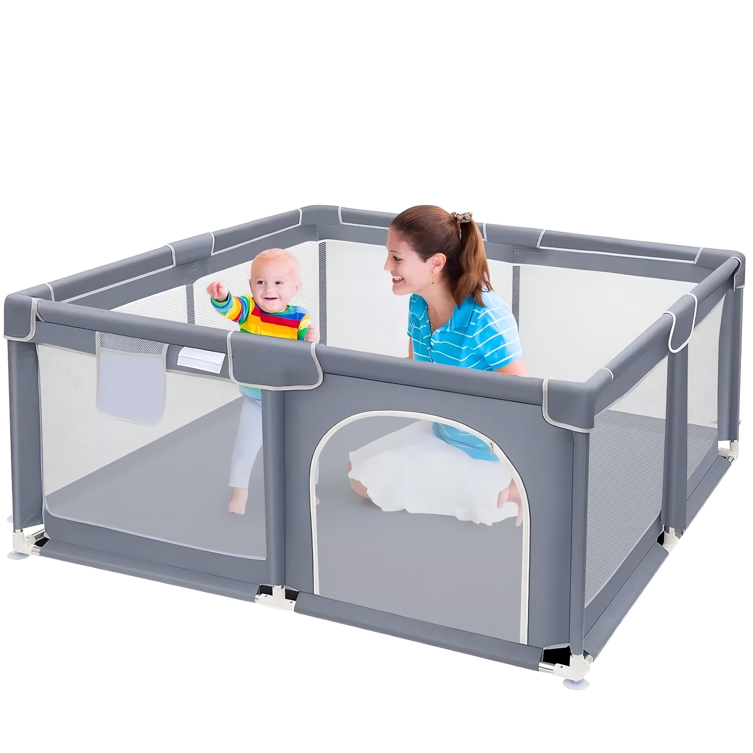 Baby Playpen, Extra Large Play - Kids Outdoor Fence recension och pris