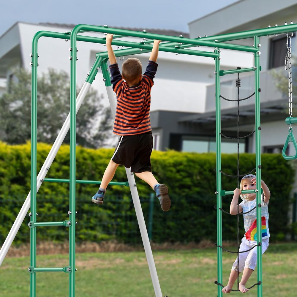 Swing Sets or Backyard with Mo - Kids Outdoor Slide Set recension och pris
