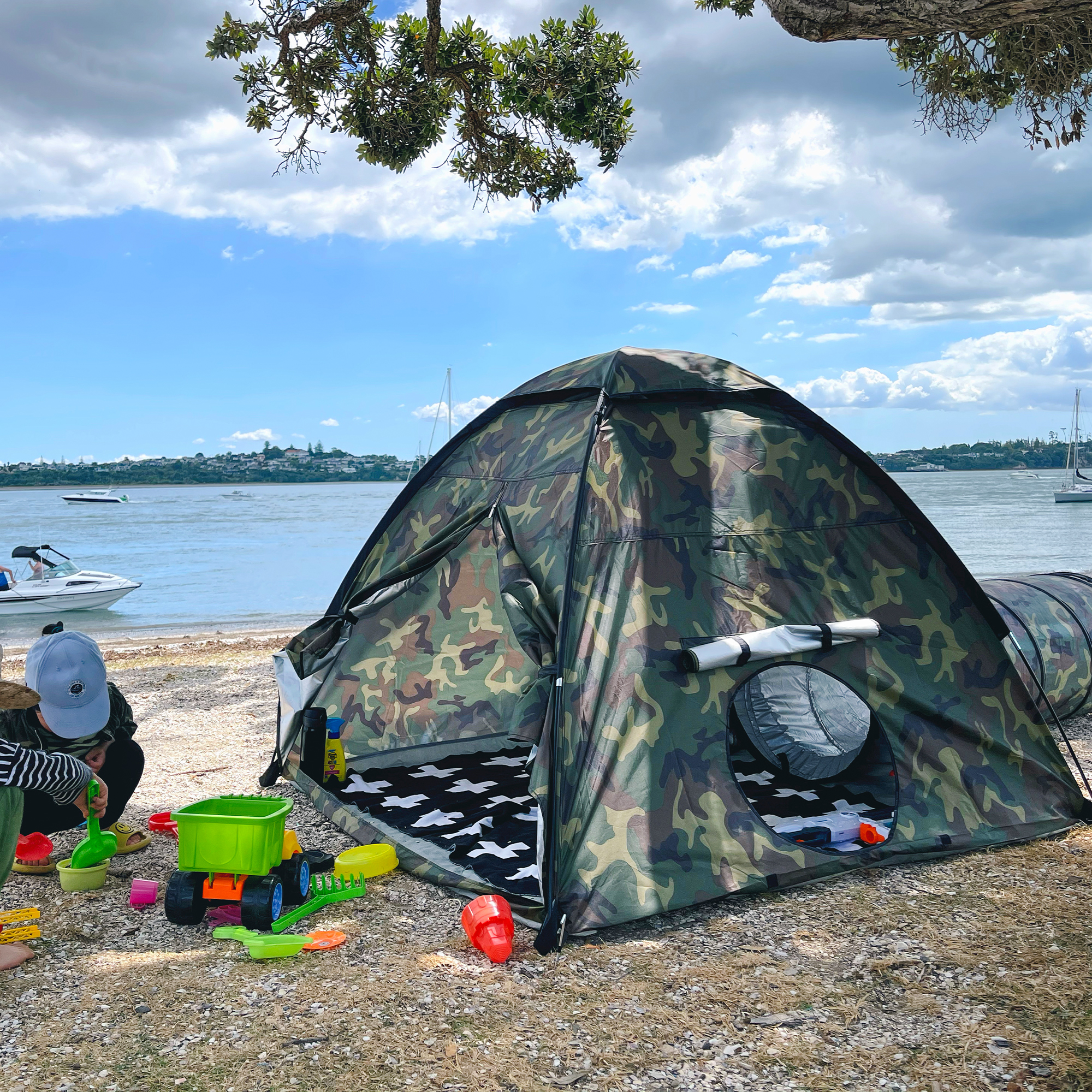 Children Play Tent Camouflage  - Kids Outdoor Play Ideas recension och pris