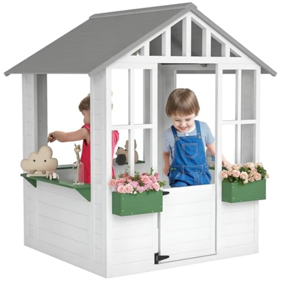 Outdoor playhouse for backyard - Kids Outdoor Climber recension och pris