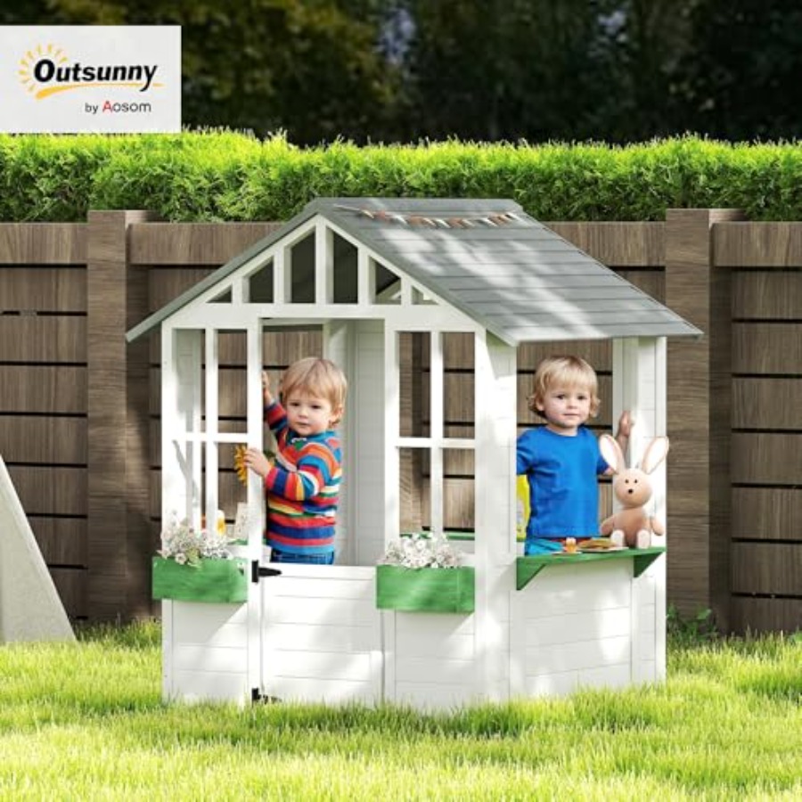 Outdoor playhouse for backyard - Kids Outdoor Climber recension och pris