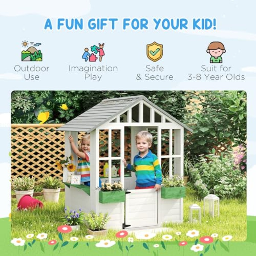 Outdoor playhouse for backyard - Kids Outdoor Climber recension och pris