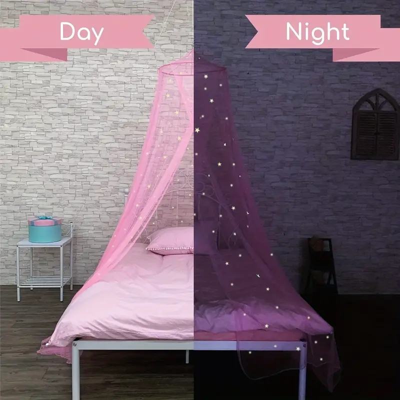Bed Canopy For Girls With Glow - Outdoor Tent Playhouse recension och pris