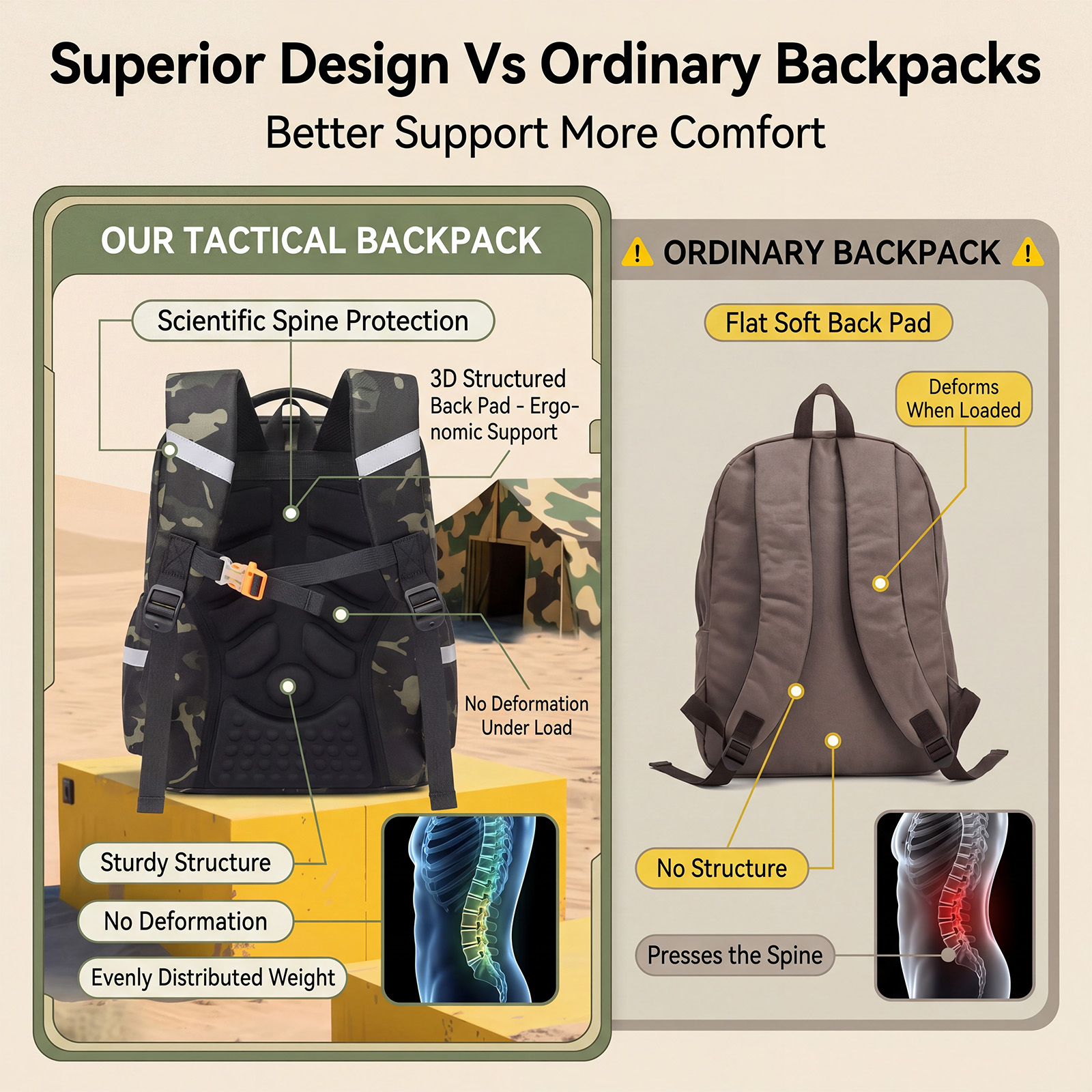 New Camouflage Tactical Backpa - Kids Outdoor Backpack recension och pris