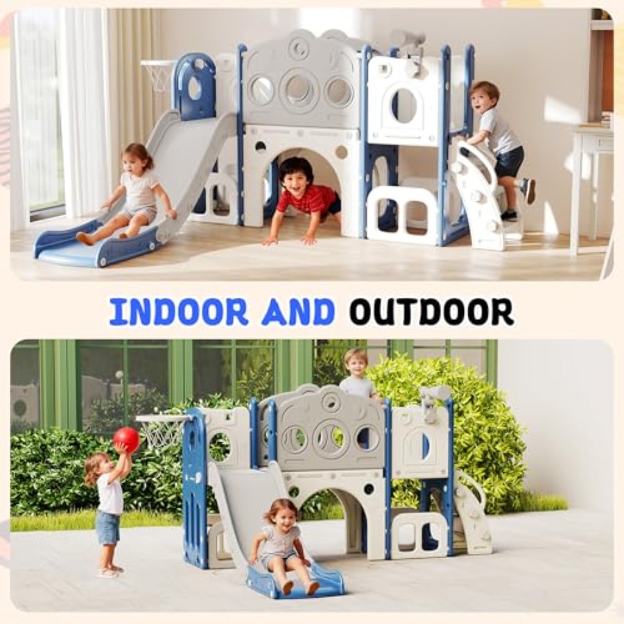8 in 1 Toddler Slide, Outdoor  - Kids Outdoor Climber recension och pris