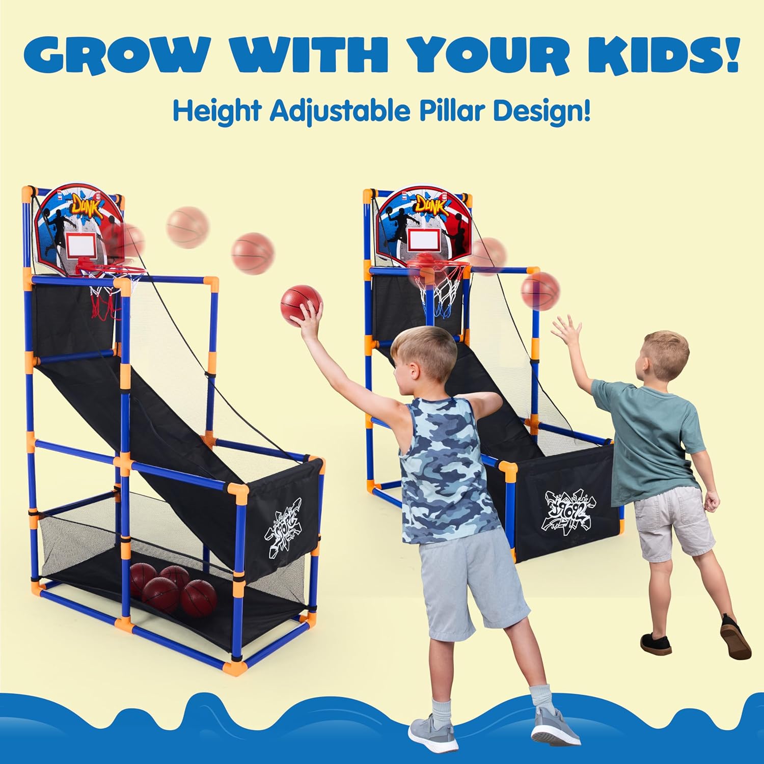 Arcade Basketball Game Set wit - Kids Indoor Outdoor Games recension och pris