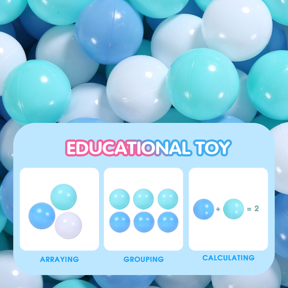 100Pcs Colors Plastic Balls Wa - Kids Outdoor Teepee recension och pris