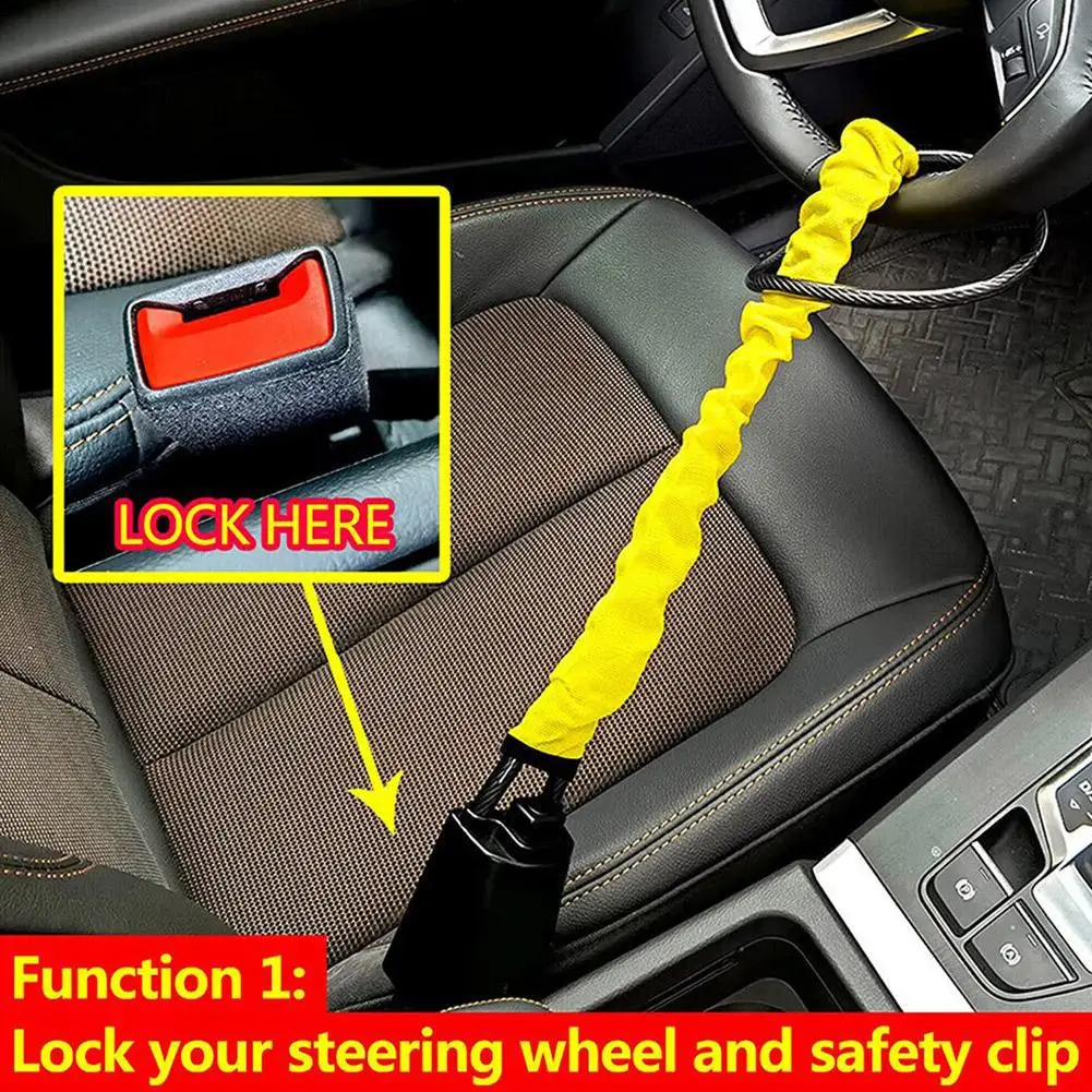 Steering & Seat Belt Lock Comb - Swing Seat Belt recension och pris
