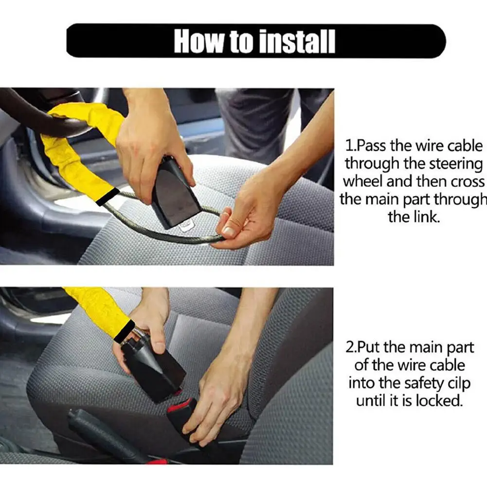 Steering & Seat Belt Lock Comb - Swing Seat Belt recension och pris