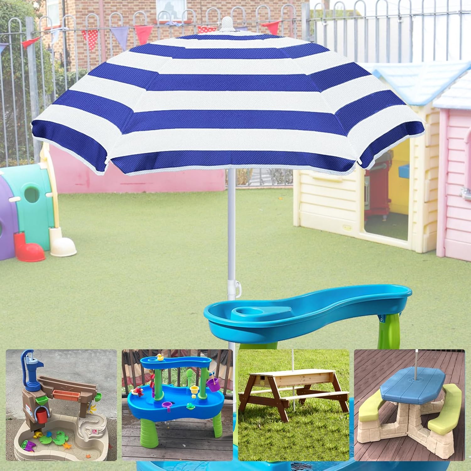 Kids Beach Umbrella for Water  - Kids Outdoor Table With Umbrella recension och pris