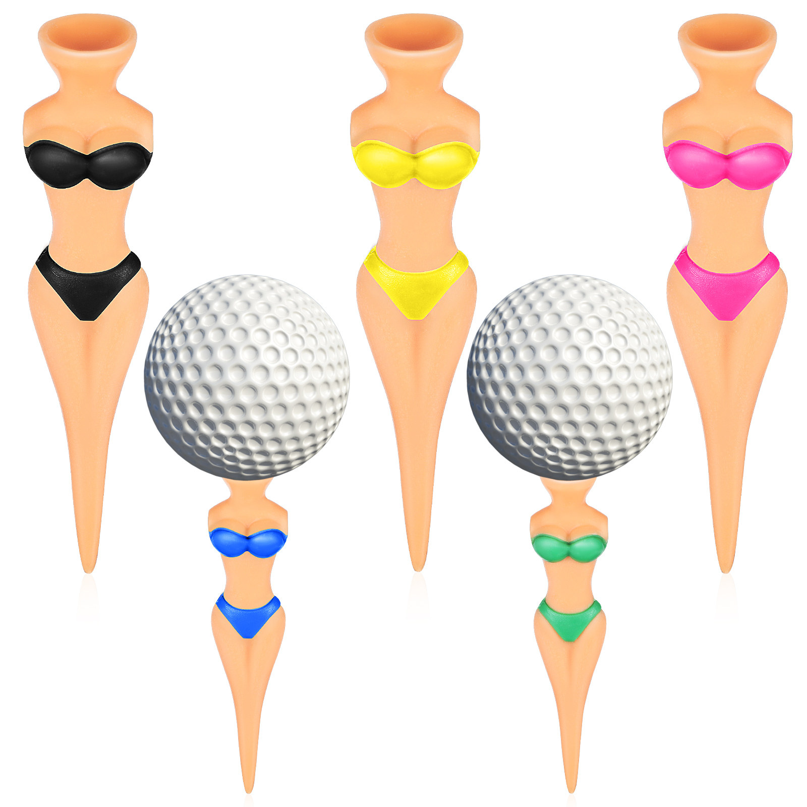 10 Pcs Golf Tee Set Colorful P - Tee Ball Set recension och pris