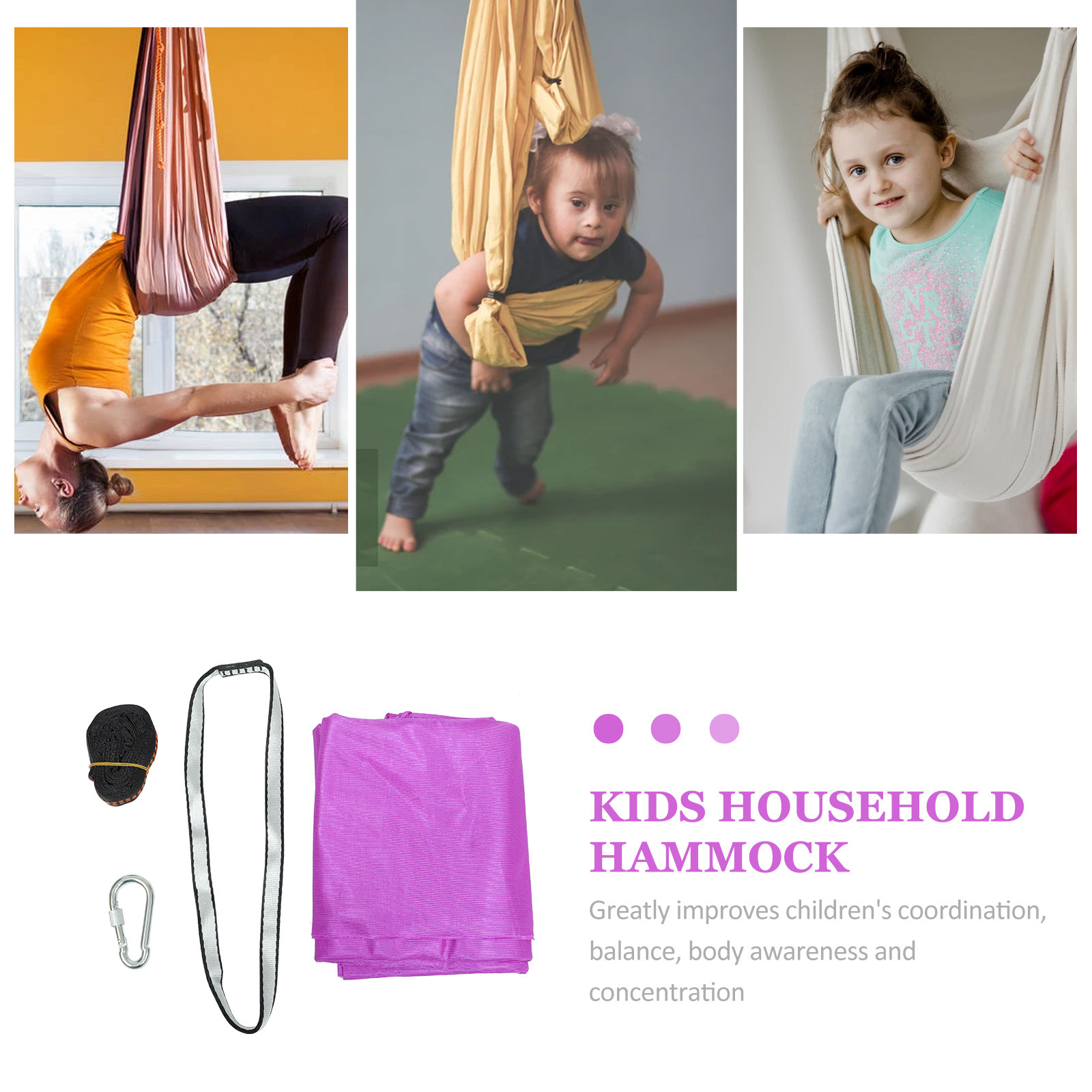 1Set Yoga Hanging Hammock High - Kids Outdoor Yoga recension och pris