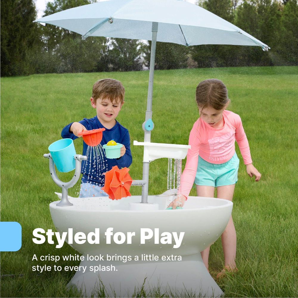 Sunshine Springs Splash Water  - Kids Outdoor Table With Umbrella recension och pris