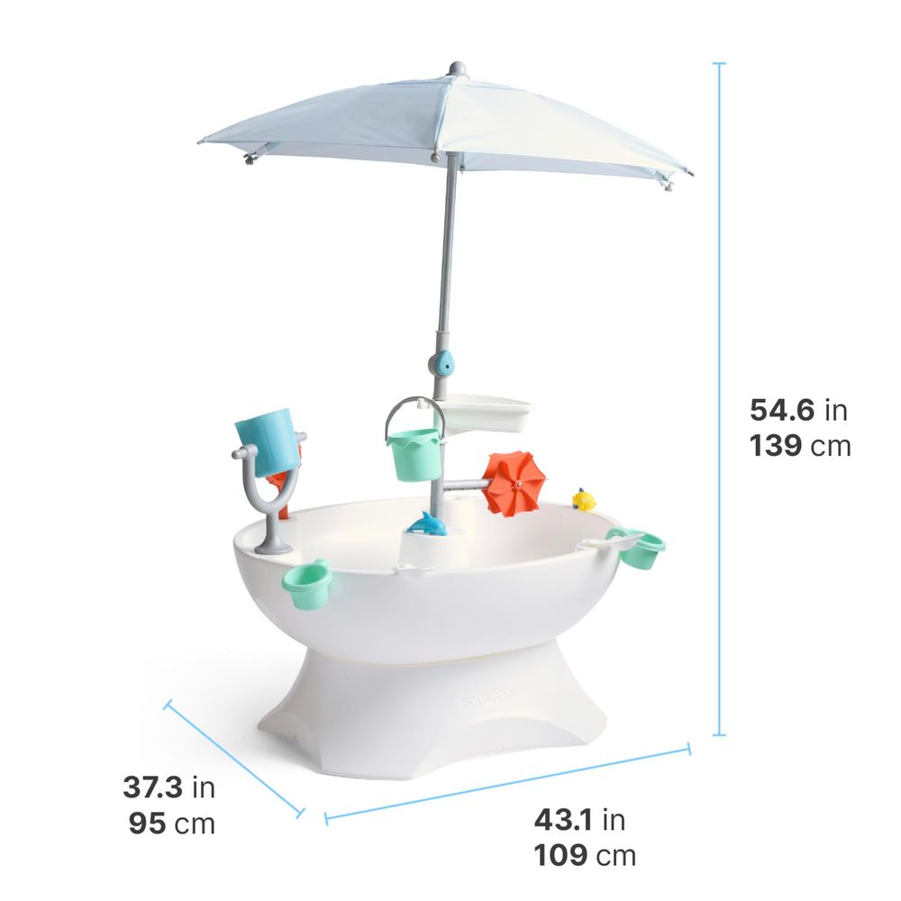 Sunshine Springs Splash Water  - Kids Outdoor Table With Umbrella recension och pris