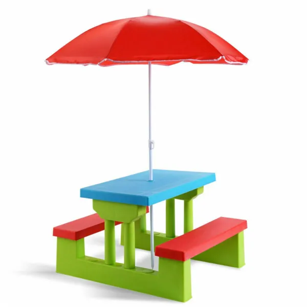 Children Outdoor Picnic Table  - Kids Outdoor Table With Umbrella recension och pris