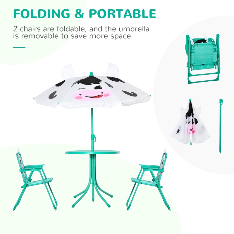 Outdoor Folding Kids Table and - Kids Outdoor Table With Umbrella recension och pris