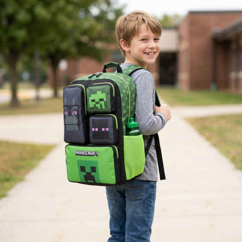In Stock Minecraft Backpack La - Kids Outdoor Backpack recension och pris