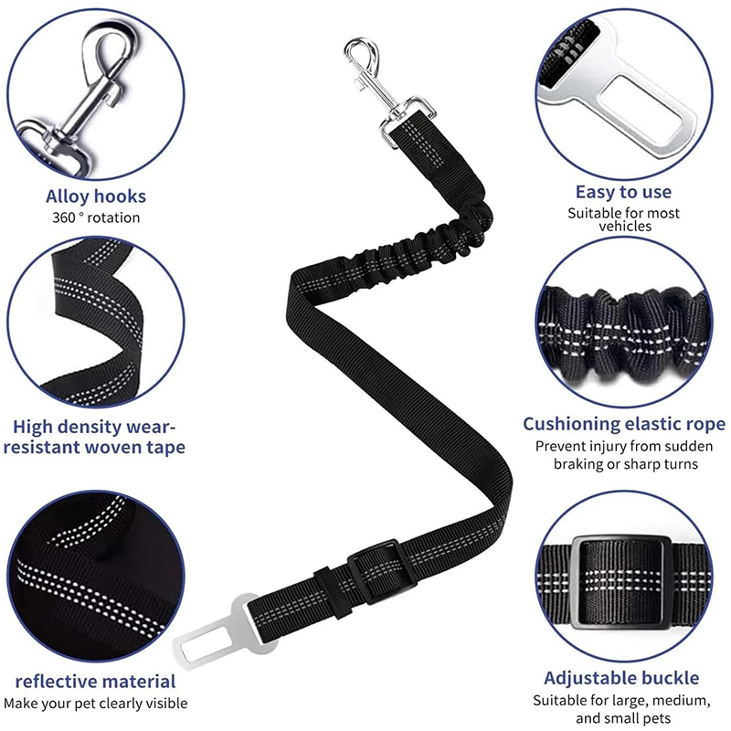 Pet Dog Seat Belt Adjustable H - Swing Seat Belt recension och pris