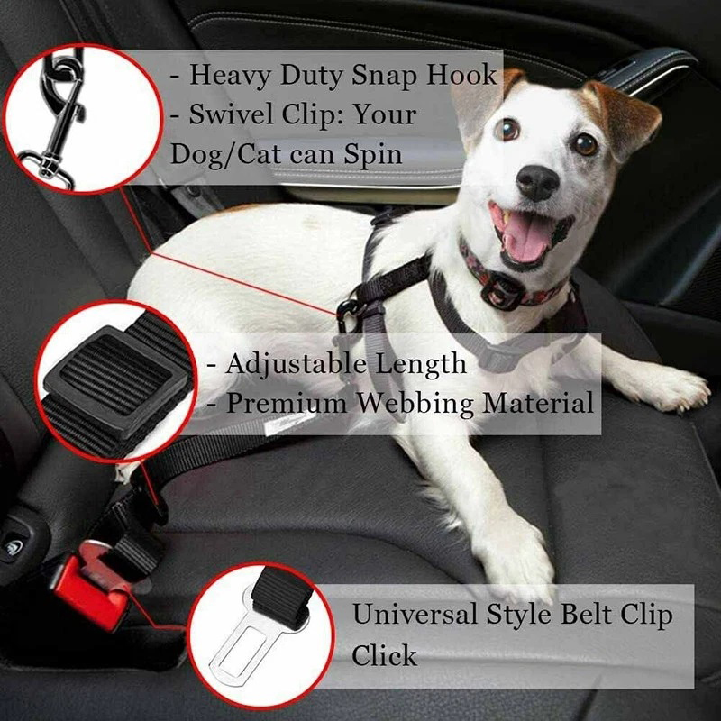 Pet Dog Seat Belt Adjustable H - Swing Seat Belt recension och pris