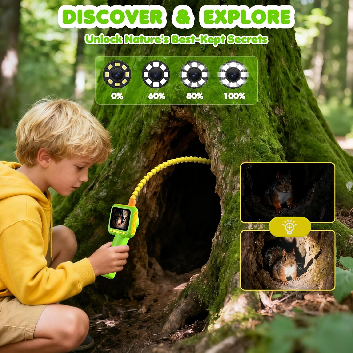 Endoscope for Kids, Borescope  - Kids Outdoor Nature Toys recension och pris