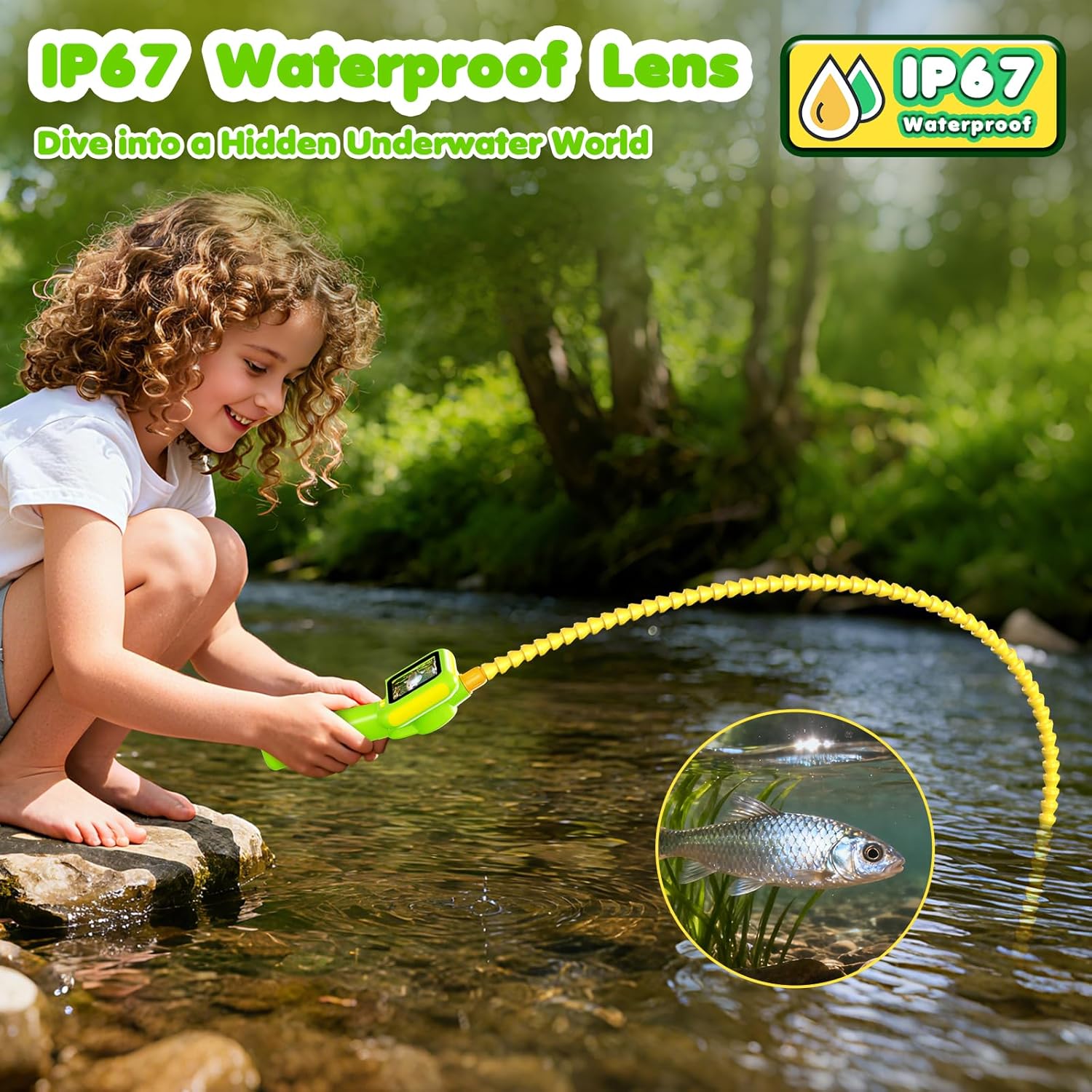 Endoscope for Kids, Borescope  - Kids Outdoor Nature Toys recension och pris