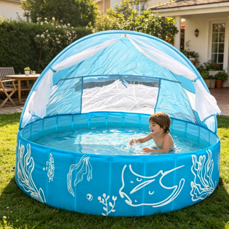 Foldable Kids Frame Pool Sun S - Kids Outdoor Teepee recension och pris