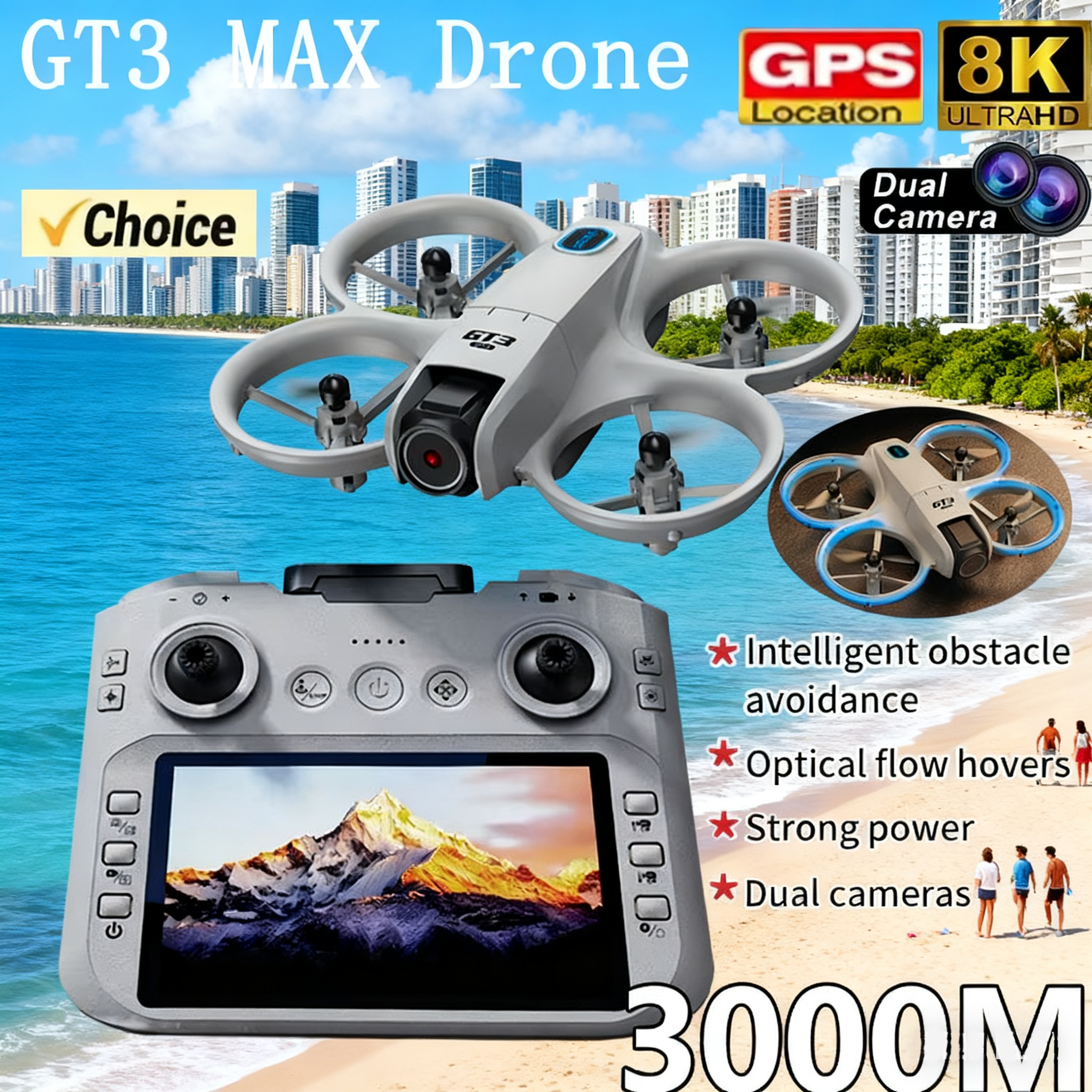 NEW GT3 Drone with HD Dual Cam - Kids Outdoor Exercise Equipment recension och pris